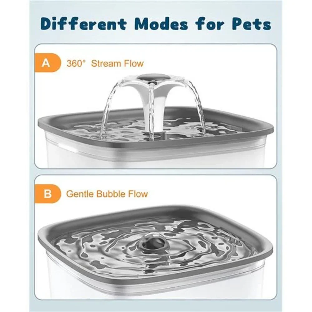 95oz/2.8L Pet Fountain, Automatic Cat Water Fountain Dog Water Dispenser